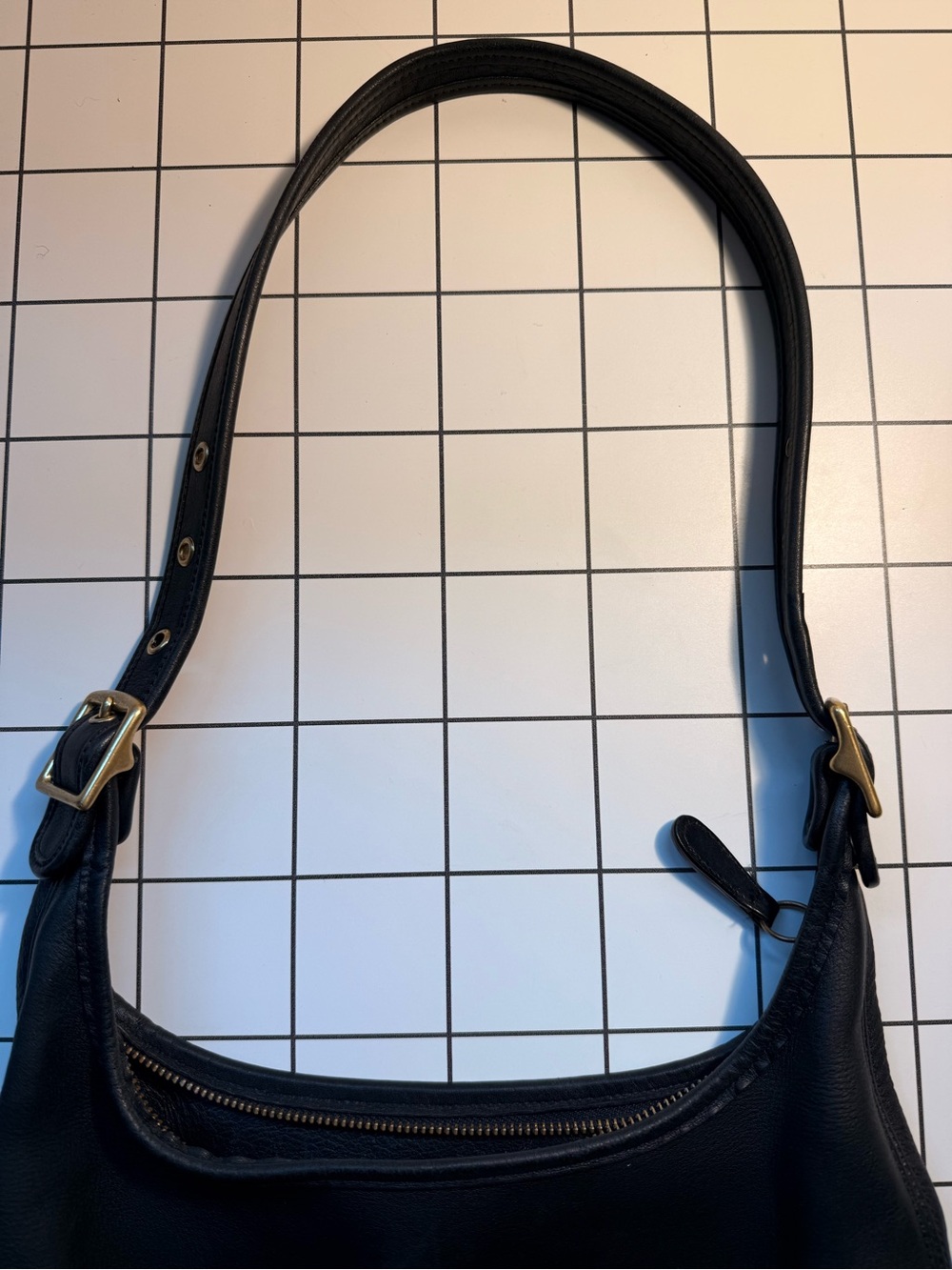 Vintage Coach 9058 Legacy Hobo zip purse black leather - Picture 6 of 11